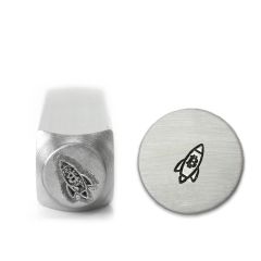 BTC to the Moon Metal Stamp, 6mm